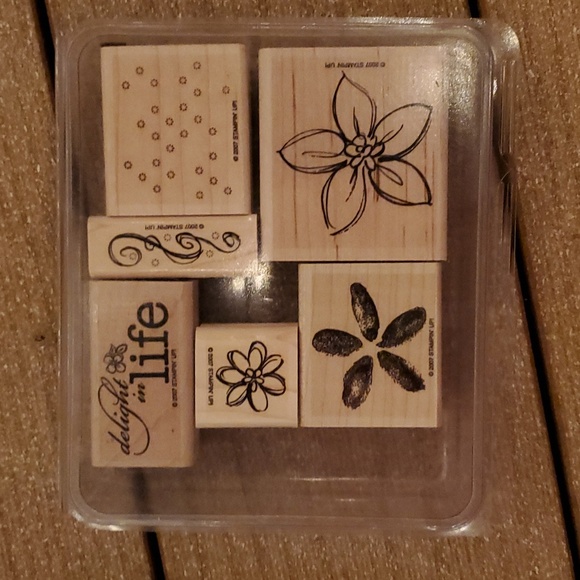 Various Stampin' Up! Rubber stamps (artsy floral & generic patterned background) - Picture 8 of 10